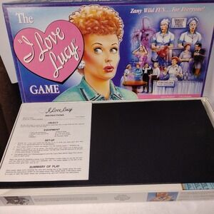 VINTAGE The I Love Lucy Board Game COMPLETE Talicor 1997 TV Show Lucille Ball